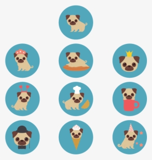 How To Create 10 Mini Pug Illustrations In Adobe Illustrator - Pug Illustration