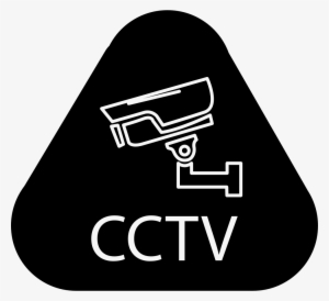 Surveillance Cctv Symbol In Rounded Triangle Comments - Cctv Icon