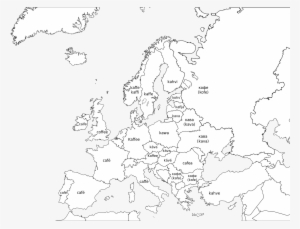 World Transparent Uncolored - Euroopa Riigid Ja Pealinnad