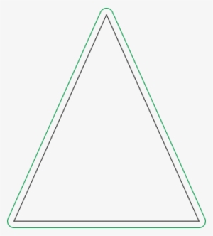 Rounded Or Mitred Corners Are The Only Way To Have - Triangle Outline