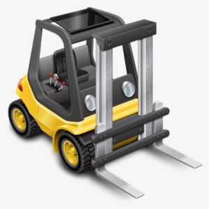 Forklift Delivery Icon - Forklift Birds Eye View
