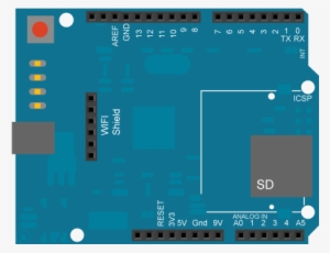 Code - Arduino Wifi Shield Fritzing