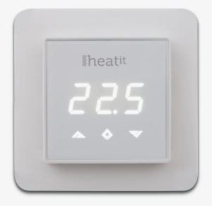 Heatiit Z Wave White Front White Frame - Z Wave Thermostat