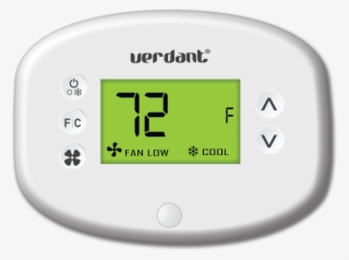 Image Of A White Colored Verdant Vx Thermostat - Verdant Thermostat Temperature Setting