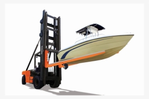 Forklift Lifting Boats