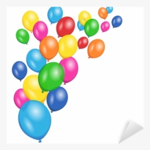 Colorful Balloons Party Vector Background Sticker • - Balloons Vertical
