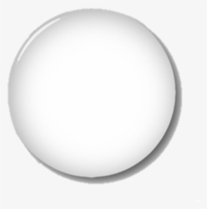 White Button Glass Transparent Circle - Circle
