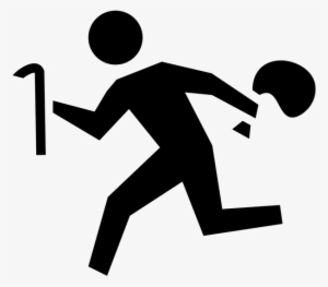 Robber Silhouette At Getdrawings - Child Running With Scissors