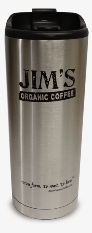 Jim's Signature Stainless Tumbler - Jim's Organic Coffee - Whole Bean Coffee French Roast