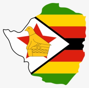 File - Zimbabwe Outline - Svg - Zimbabwe Flag In Country