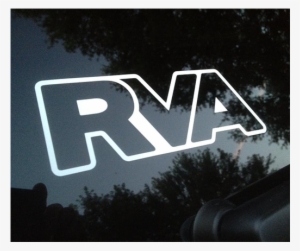 Rva White Outline - Car