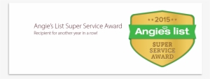 Pin It On Pinterest - Angies List Super Service Award 2015