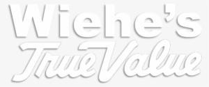Wiehe's True Value - White True Value Logo