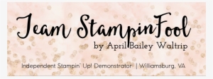 Team Stampin Fool, Stampin Up Demonstrator Training - Aufenthalt-sonderbare Skript-typografie Mit Postkarte