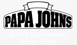 Papa John's Pizza Logo Black And White - Papa Johns Pizza Logo