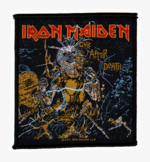 Iron Maiden Official Patch Live After Death Woven Sew-on - Eddie Iron Maiden Official