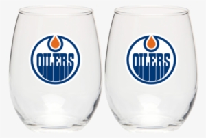 Edmonton Oilers 2 Pack Stemless Wine Glasses - Edmonton Oilers Mug