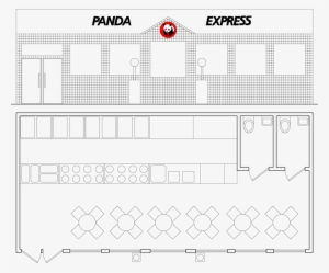 Panda Express Template The Autocad Plan Of A Panda