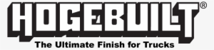 Hogebuilt Ultimate Finish Black Text - Hogebuilt Logo