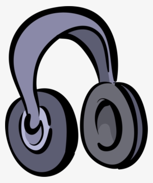 Vector Illustration Of Personal Audio Stereo Earphone - Headphones