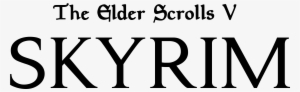 The Elder Scrolls V - Elder Scrolls Skyrim Logo