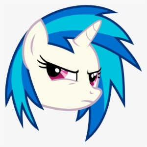 Vinyl Scratch Mad - Vinyl Scratch Head Png