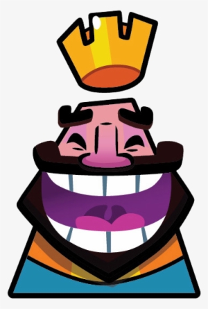 Happily Face Clash Royale King Emote Transparent Png 387x548 - roblox royale high boy faces png