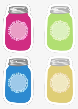 Third Collection - - Colorful Jars Clipart