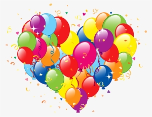 Birthday Heart Balloons Png