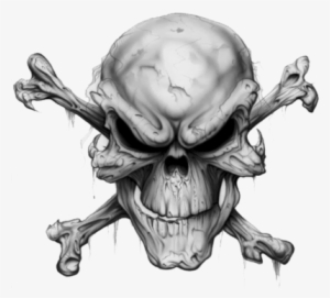 Transparente Ghost Rider Skull Psd, Free Vectors - Evil Skull And Crossbones