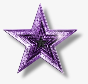 Purple Stars Clipart Purple Star Png By Jssanda - Silver And Blue Star
