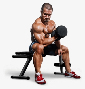 We Provide - Man With Dumbbells Png