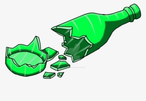 Graphic Royalty Free Download Collection Of Glass Bottle - Broken Glass Bottle Drawing