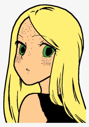 Amber With Freckles - Simple Anime Drawings Characters