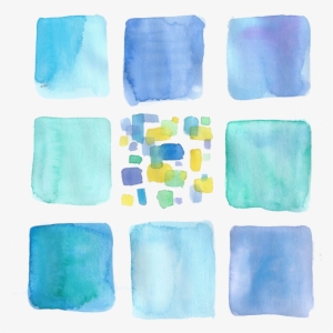 Watercolor Squares Photoshop - Linens