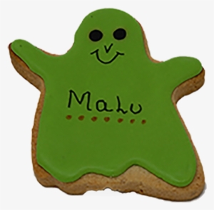 Green Ghosts Decorated Halloween Cookie - Orlando