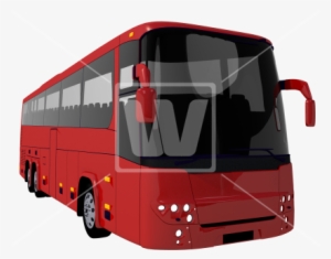 Red Coach Bus Png Illustration - Tour Bus Service
