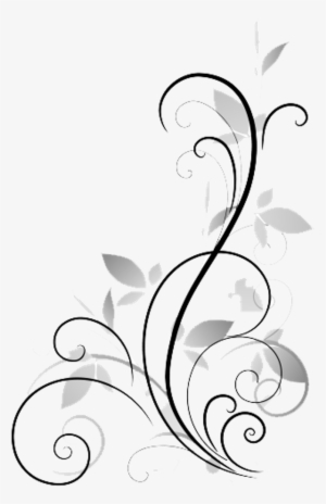 Fancy Border Frame Clipart Png - Abstract Flower Design Png