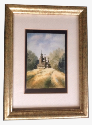 Russian Orthodox Church Watercolor Painting Works On - Picture Frame