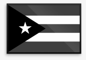 Puerto Rico Flag Wall Art - Black Puerto Rican Png