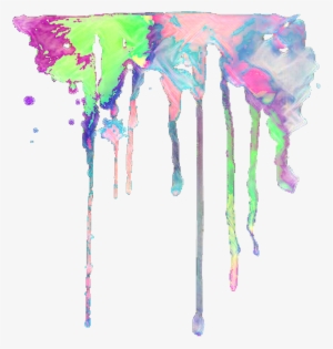 Png Leak Liquid Watercolor Colorful Splash Overlay - Watercolor Painting