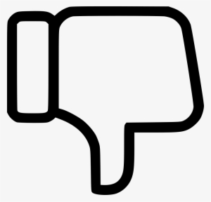 Dislike Facebook Thumb Down Thumbsdown Like Comments - Dislike Preto E Branco