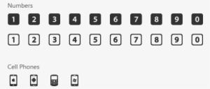 Windows 8 Icons Numbers - Numbers Icons Png