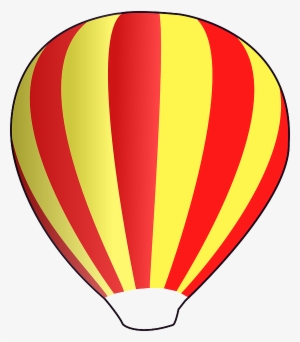 Red, Yellow, Cartoon, Hot, Fly, Air, Balloon, Vehicle - Hot Air Balloon Clip Art