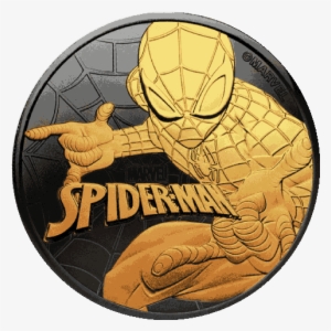 Silver Numismatic Spiderman Marvel Ruthenium Silver - 2017 1 Oz Spiderman Ruthenium