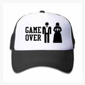 Game Over Funny Bachelor Party Hat - Game Over Funny Bachelor Party