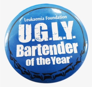 U - G - L - Y - Bartender Of The Year- Bag Of 10 Button - Ugly Bartender
