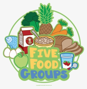 Food Clipart Transparent - 5 Food Groups Cartoon