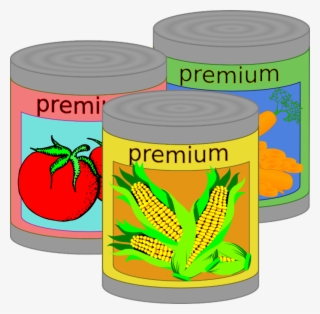 Food Bank Clipart Svg Free Library - Canned Food Clip Art