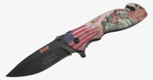Vietnam Memorial Spring Assisted Collectible Folding - Knife